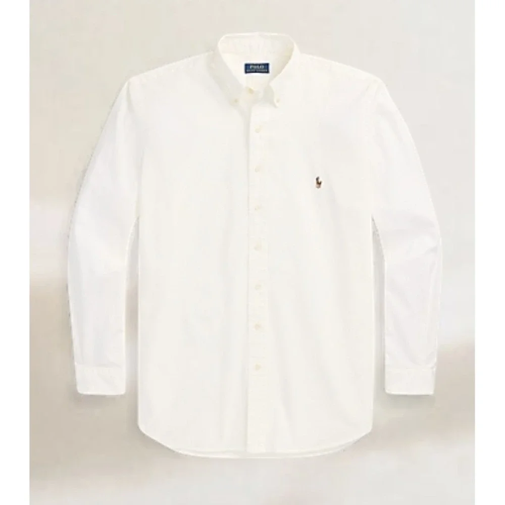 Polo Ralph Lauren Garment Dyed White Chambray Button Down Shirt Men's Size 3XLT